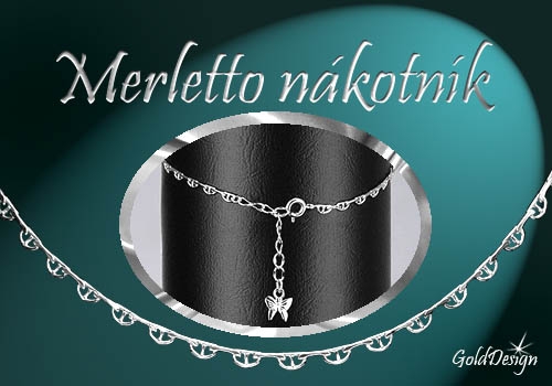 Merletto - nákotník stříbřený